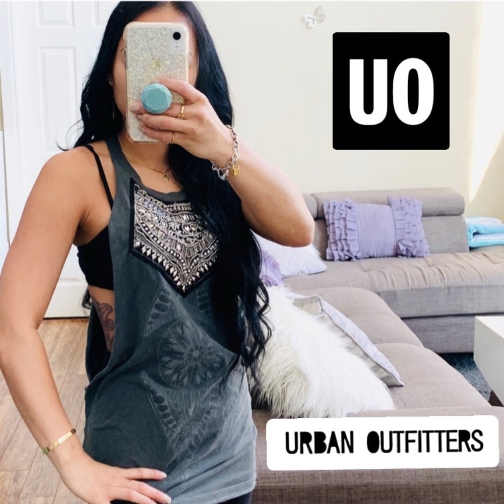 TRULY MADLY DEEPLY EMBELLISHED beaded tank top